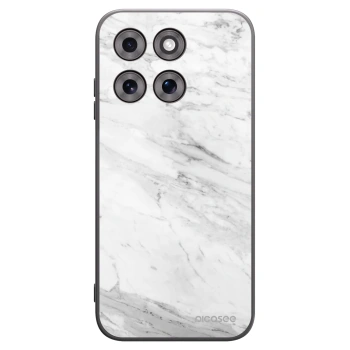Picasee fekete szilikon tok az alábbi mobiltelefonokra Motorola Moto G77 - White marble
