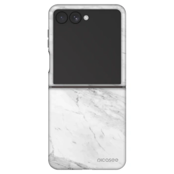 Szilikon tok erre a típusra Samsung Galaxy Z Flip7 5G - White marble