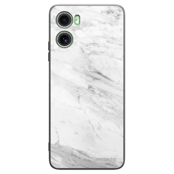 Picasee fekete szilikon tok az alábbi mobiltelefonokra Motorola Moto G06 - White marble
