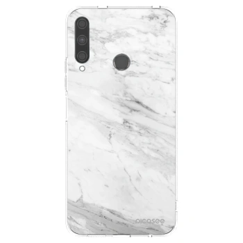 Picasee átlátszó szilikon tok az alábbi mobiltelefonokra Huawei P40 Lite E - White marble