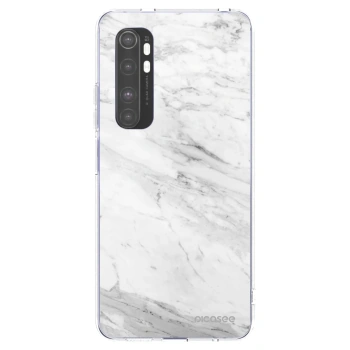 Picasee átlátszó szilikon tok az alábbi mobiltelefonokra Xiaomi Mi Note 10 Lite - White marble