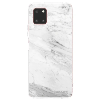 Picasee átlátszó szilikon tok az alábbi mobiltelefonokra Samsung Galaxy Note 10 Lite N770F - White marble