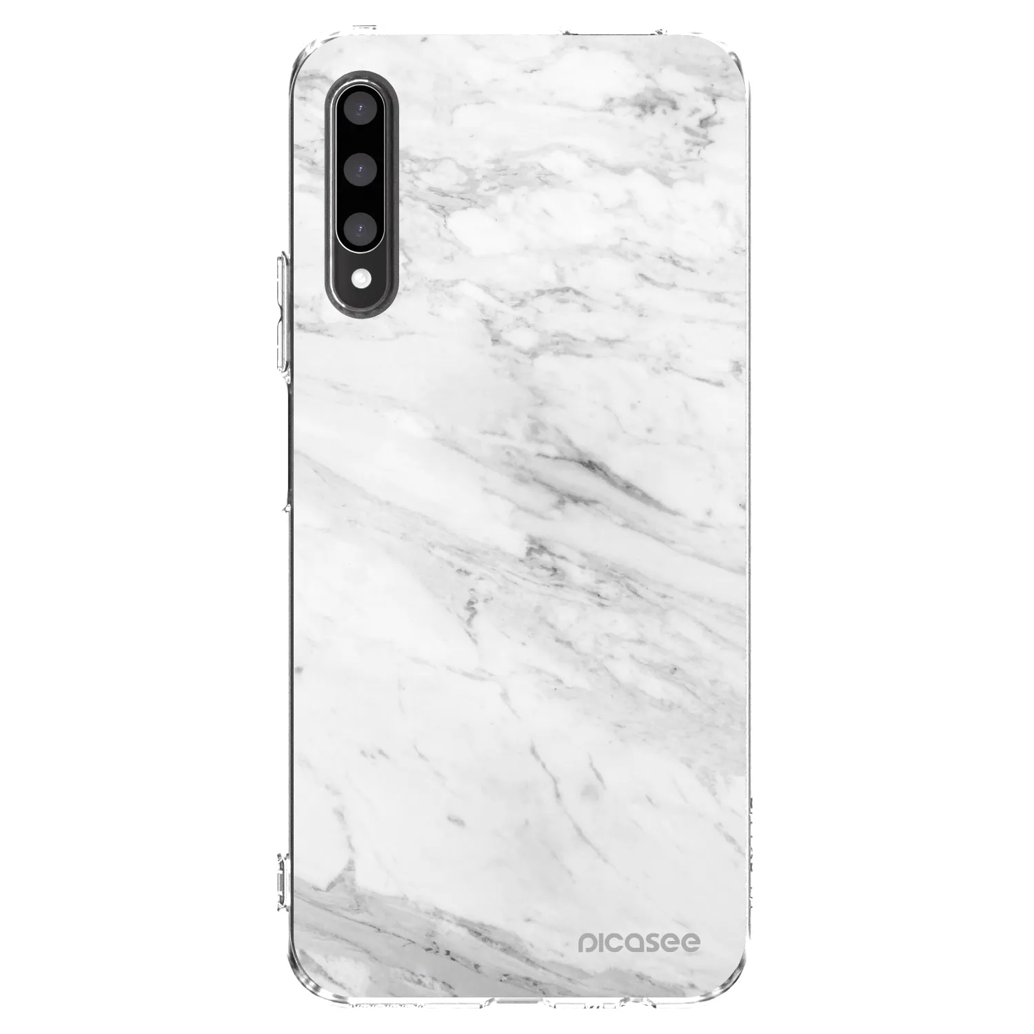 Picasee átlátszó szilikon tok az alábbi mobiltelefonokra Honor 9X Pro - White marble
