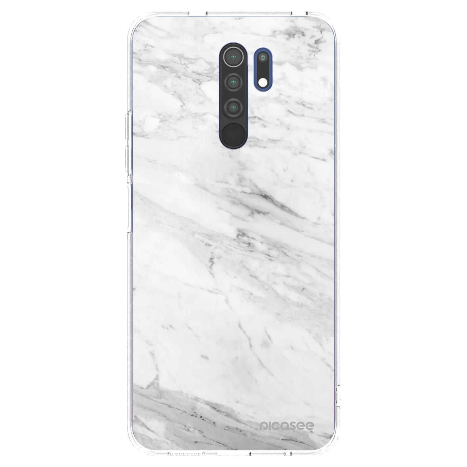 Picasee átlátszó szilikon tok az alábbi mobiltelefonokra Xiaomi Redmi 9 - White marble