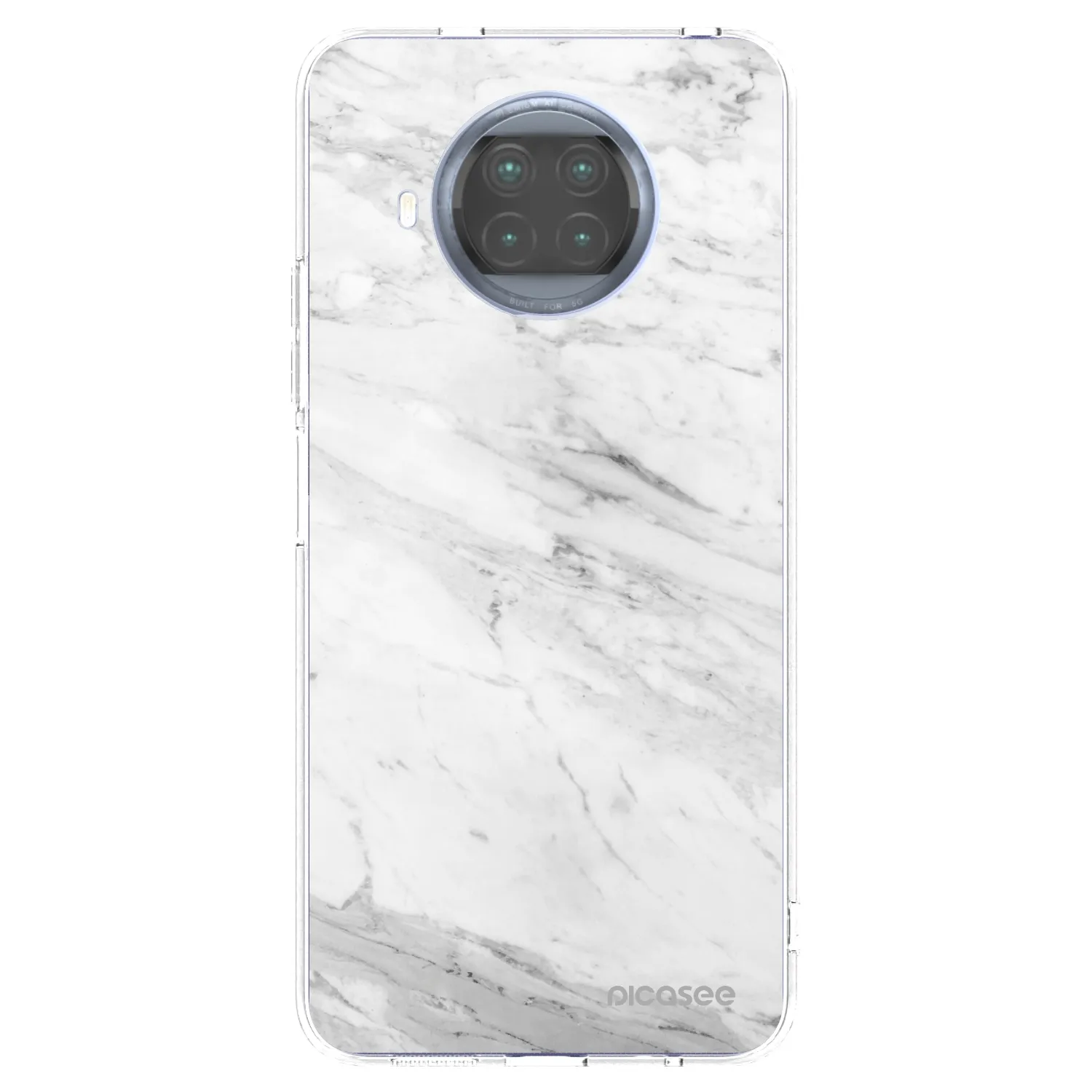 Picasee átlátszó szilikon tok az alábbi mobiltelefonokra Xiaomi Mi 10T Lite - White marble