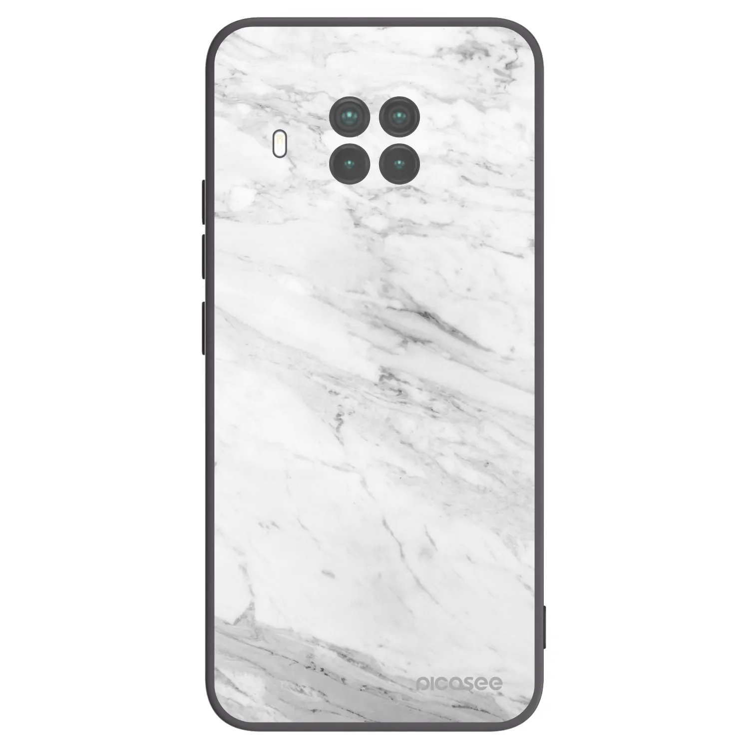 Picasee fekete szilikon tok az alábbi mobiltelefonokra Xiaomi Mi 10T Lite - White marble