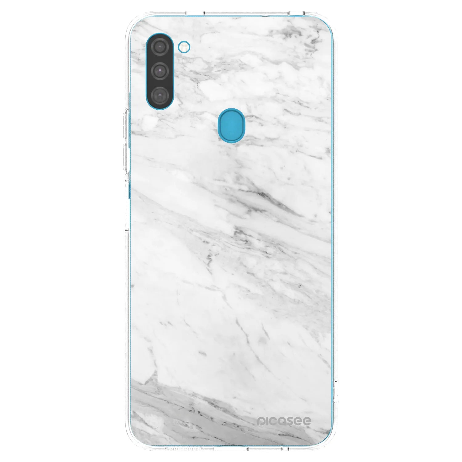 Picasee átlátszó szilikon tok az alábbi mobiltelefonokra Samsung Galaxy M11 - White marble