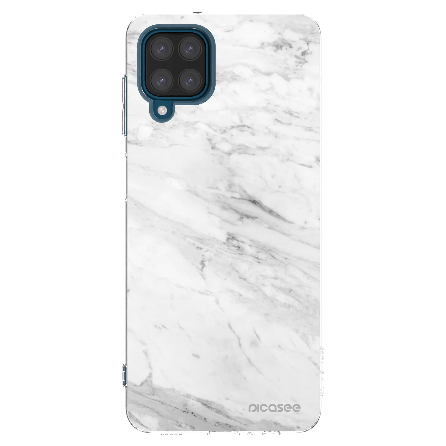 Picasee átlátszó szilikon tok az alábbi mobiltelefonokra Samsung Galaxy A12 A125F - White marble