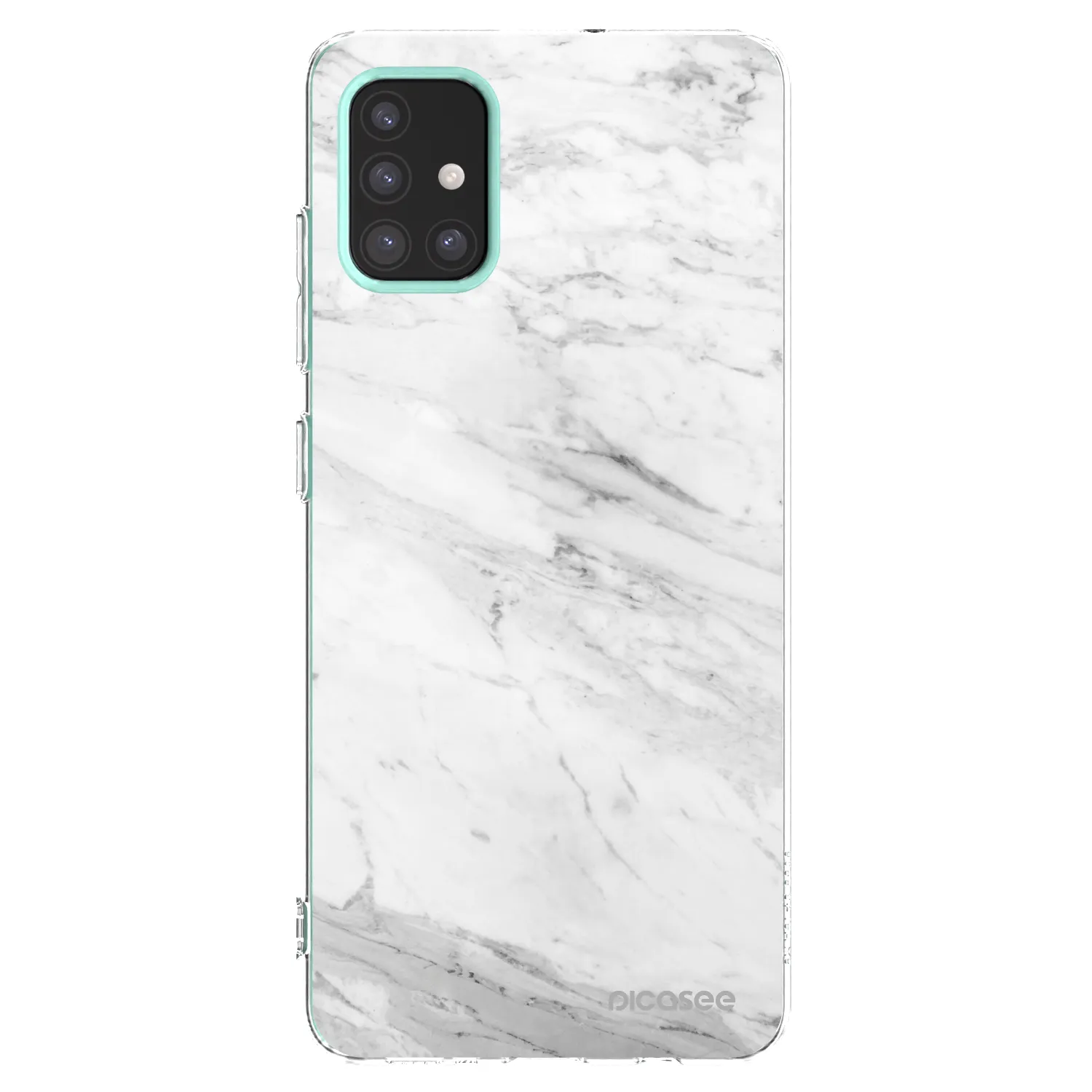 Picasee átlátszó szilikon tok az alábbi mobiltelefonokra Samsung Galaxy M31s - White marble