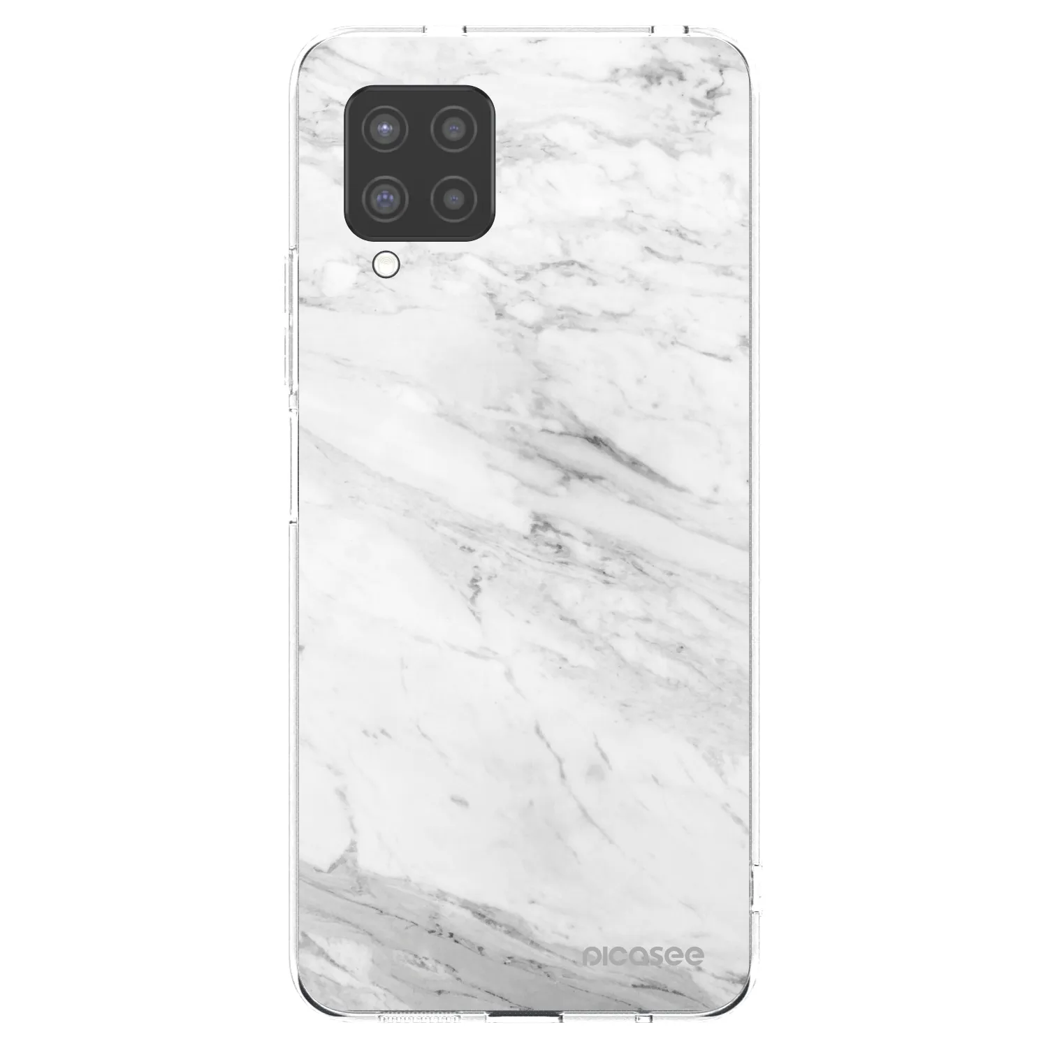 Picasee átlátszó szilikon tok az alábbi mobiltelefonokra Samsung Galaxy A42 A426B - White marble
