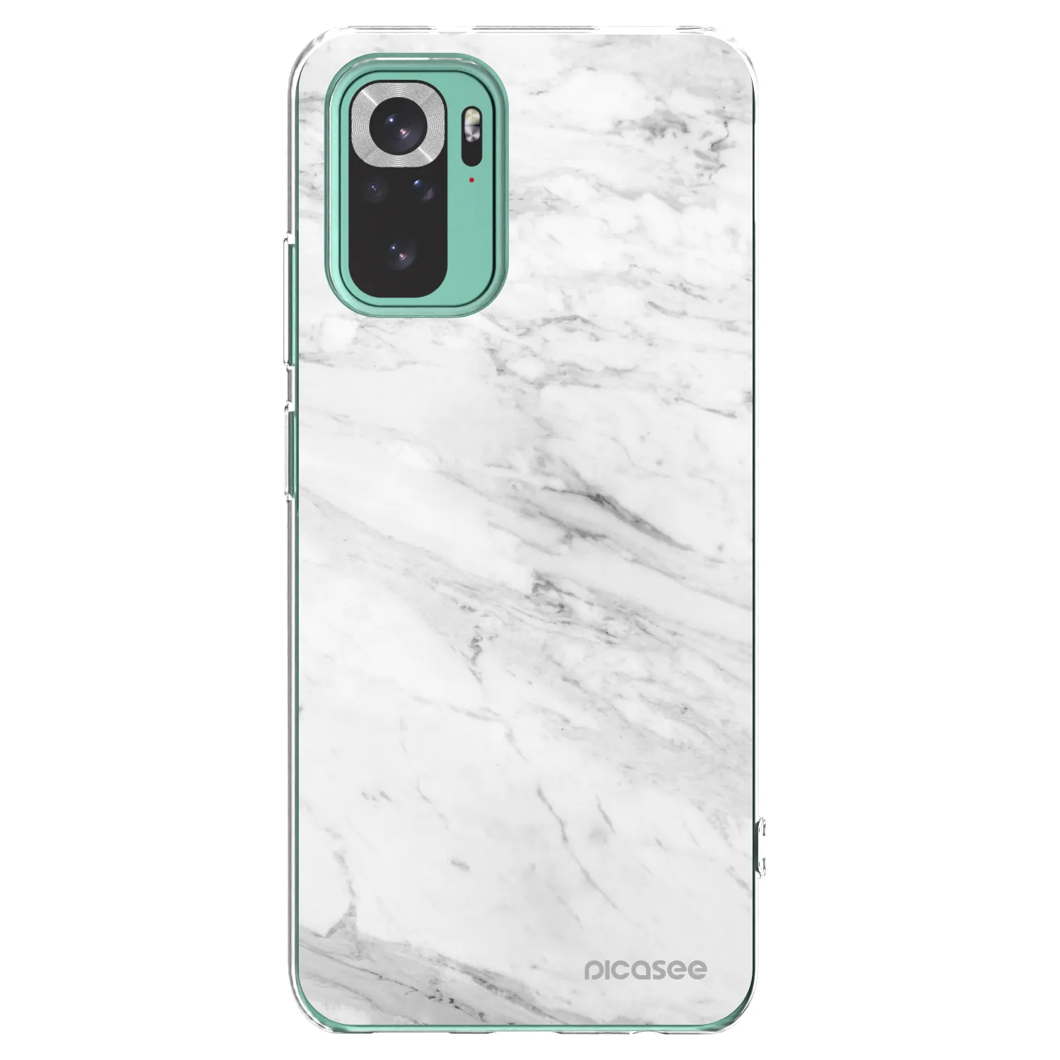 Picasee átlátszó szilikon tok az alábbi mobiltelefonokra Xiaomi Redmi Note 10 Pro - White marble