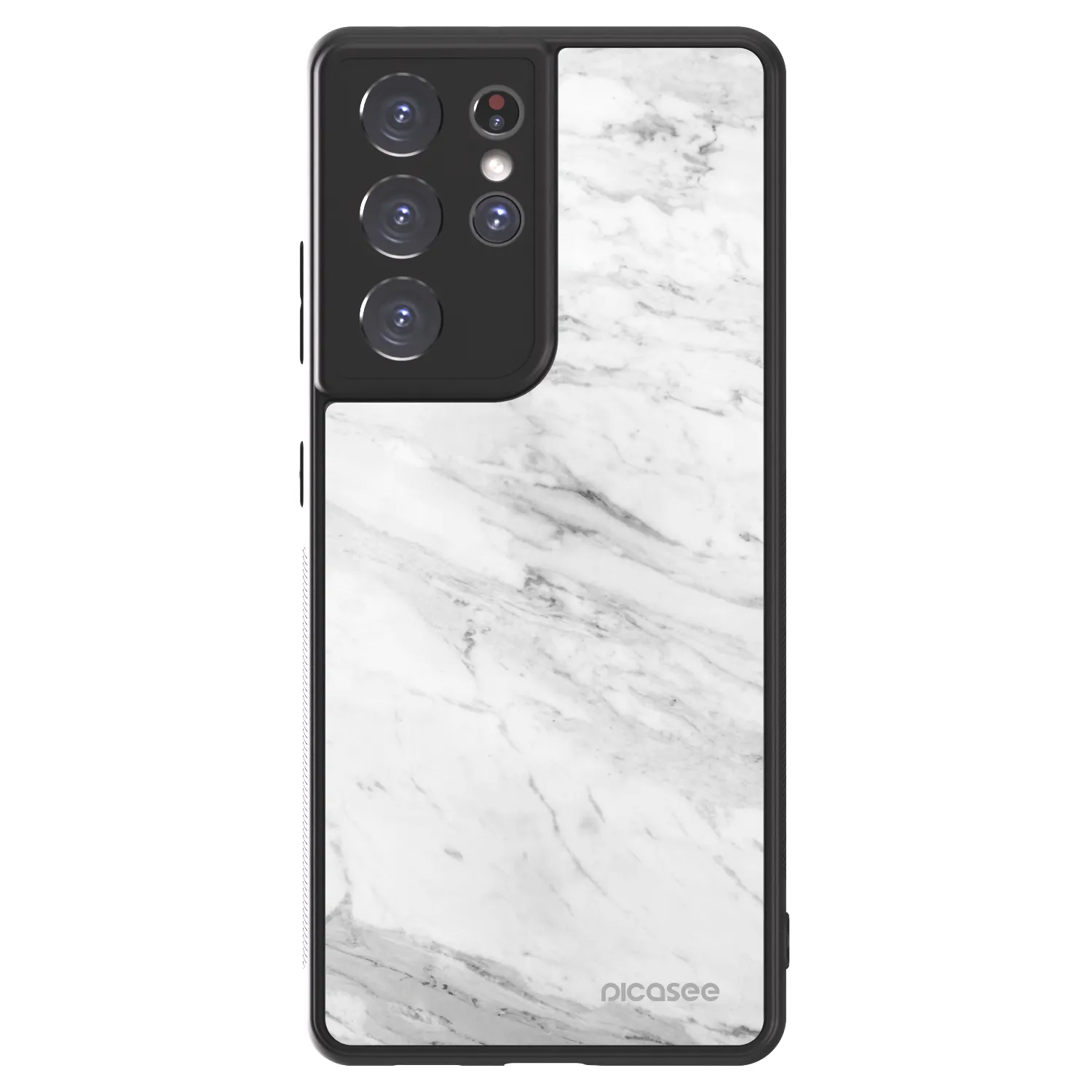 Picasee ULTIMATE CASE Samsung Galaxy S21 Ultra 5G G998B - készülékre - White marble