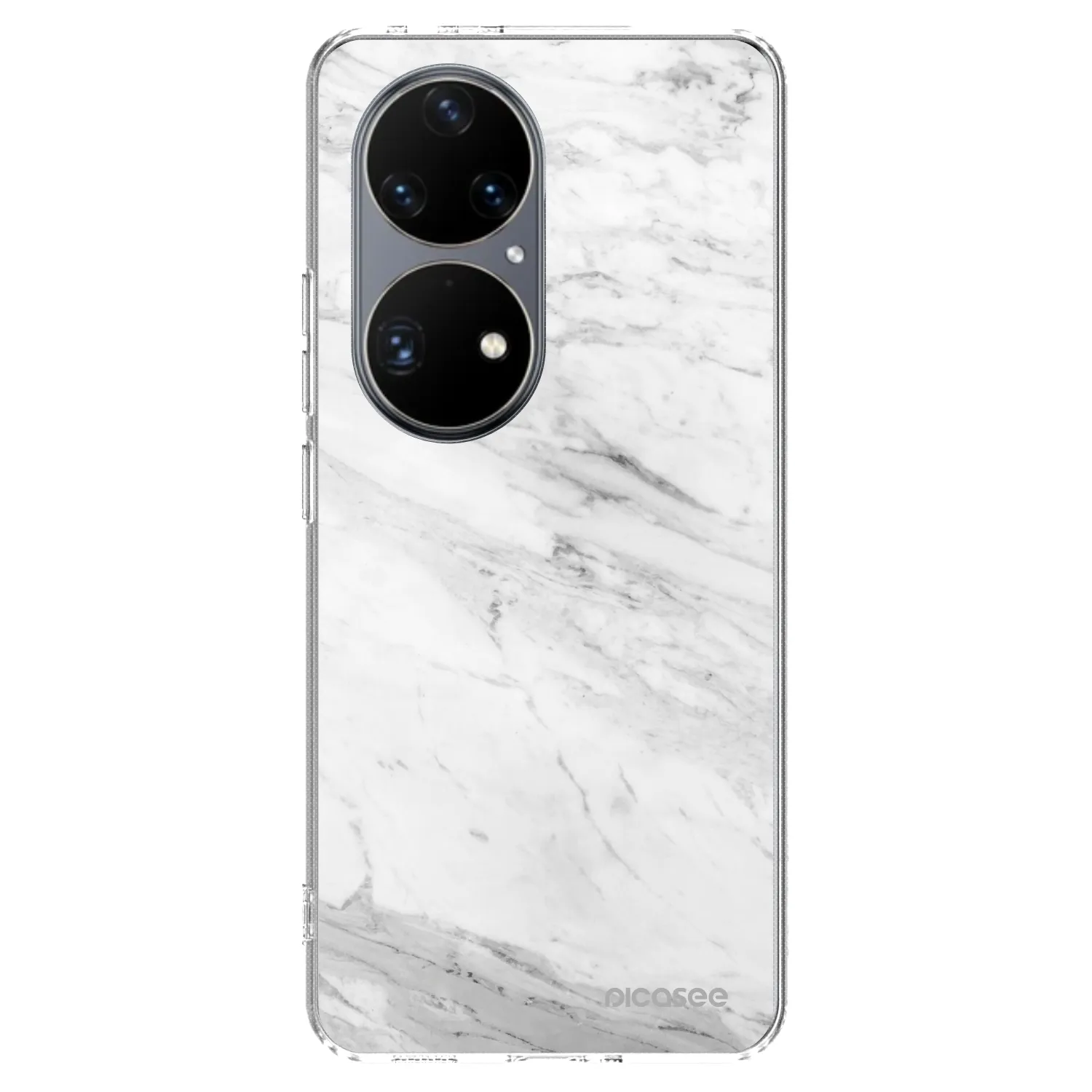 Picasee átlátszó szilikon tok az alábbi mobiltelefonokra Huawei P50 - White marble