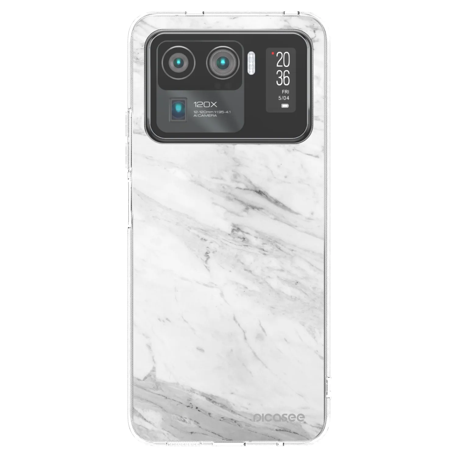 Picasee átlátszó szilikon tok az alábbi mobiltelefonokra Xiaomi Mi 11 Ultra - White marble