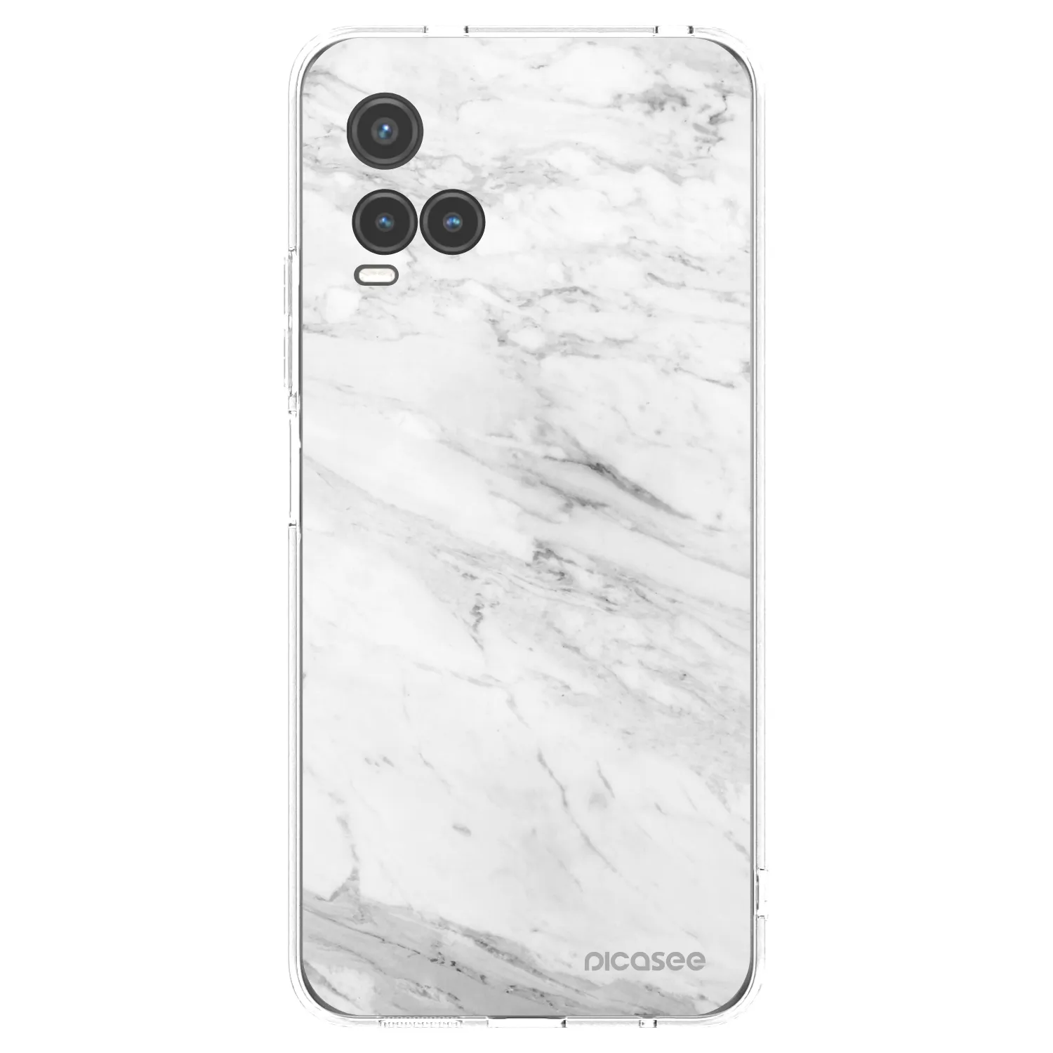 Picasee átlátszó szilikon tok az alábbi mobiltelefonokra Vivo Y33s - White marble