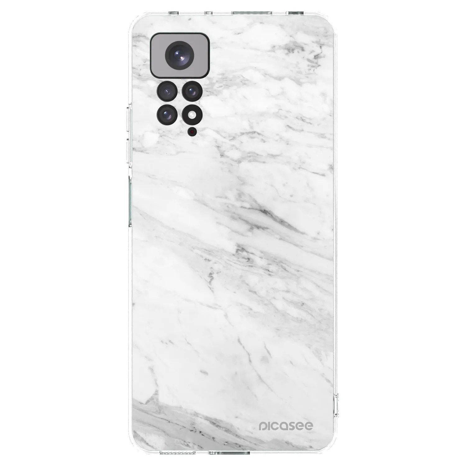 Picasee átlátszó szilikon tok az alábbi mobiltelefonokra Xiaomi Redmi Note 11 - White marble