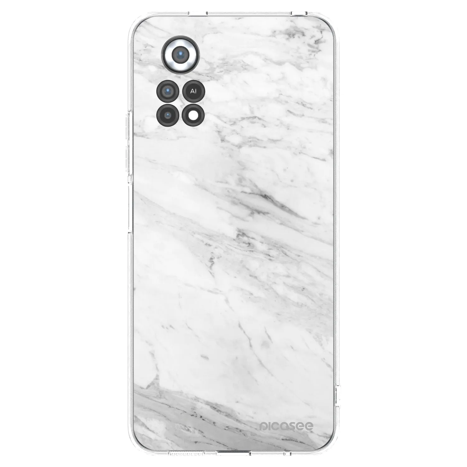 Picasee átlátszó szilikon tok az alábbi mobiltelefonokra Xiaomi Poco X4 Pro 5G - White marble
