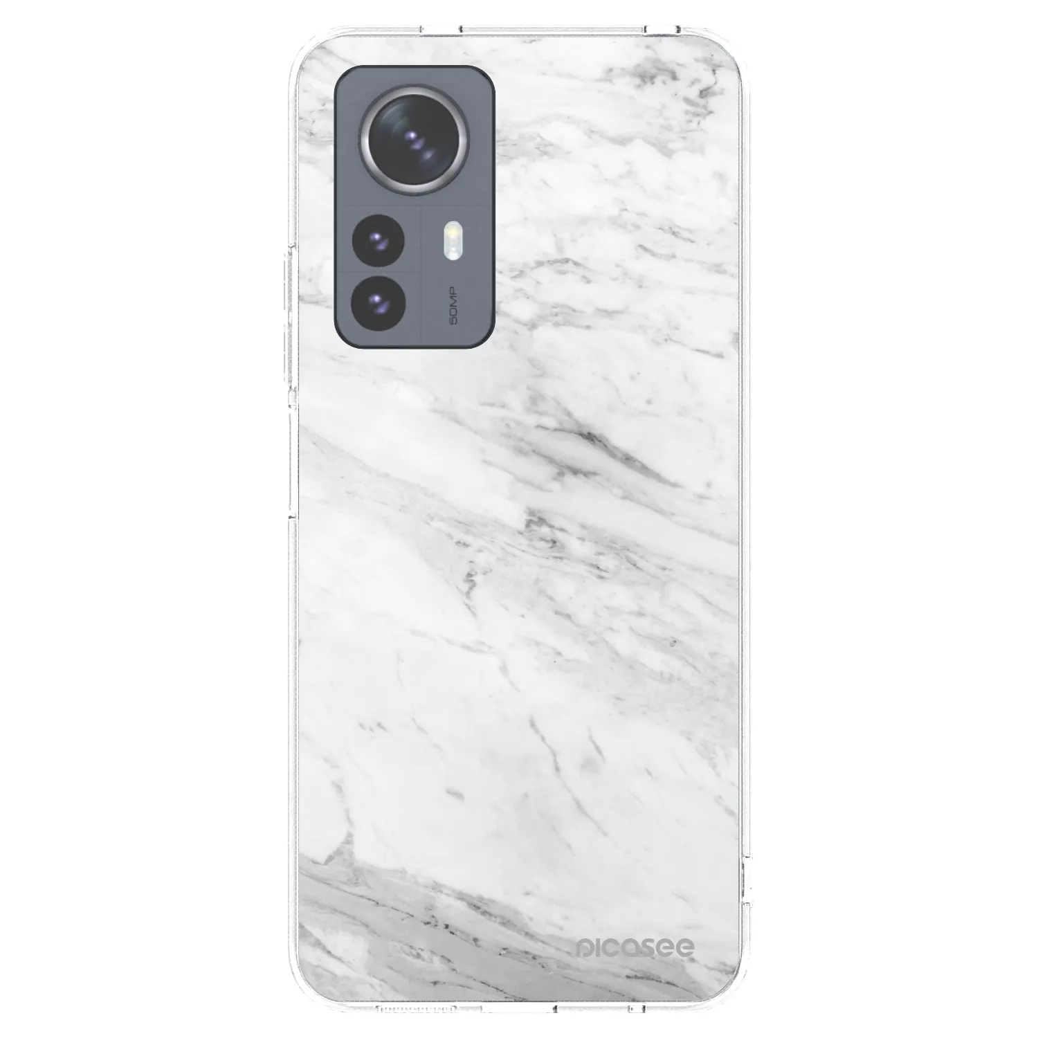 Picasee átlátszó szilikon tok az alábbi mobiltelefonokra Xiaomi 12 Pro - White marble
