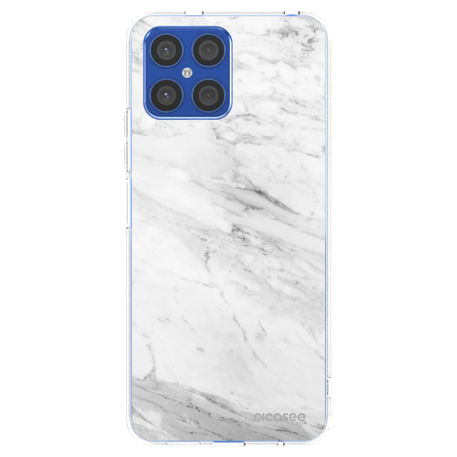 Picasee átlátszó szilikon tok az alábbi mobiltelefonokra Honor X8 4G - White marble