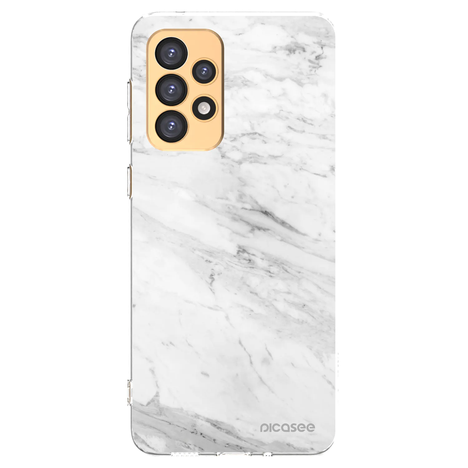 Picasee átlátszó szilikon tok az alábbi mobiltelefonokra Samsung Galaxy A33 5G A336 - White marble