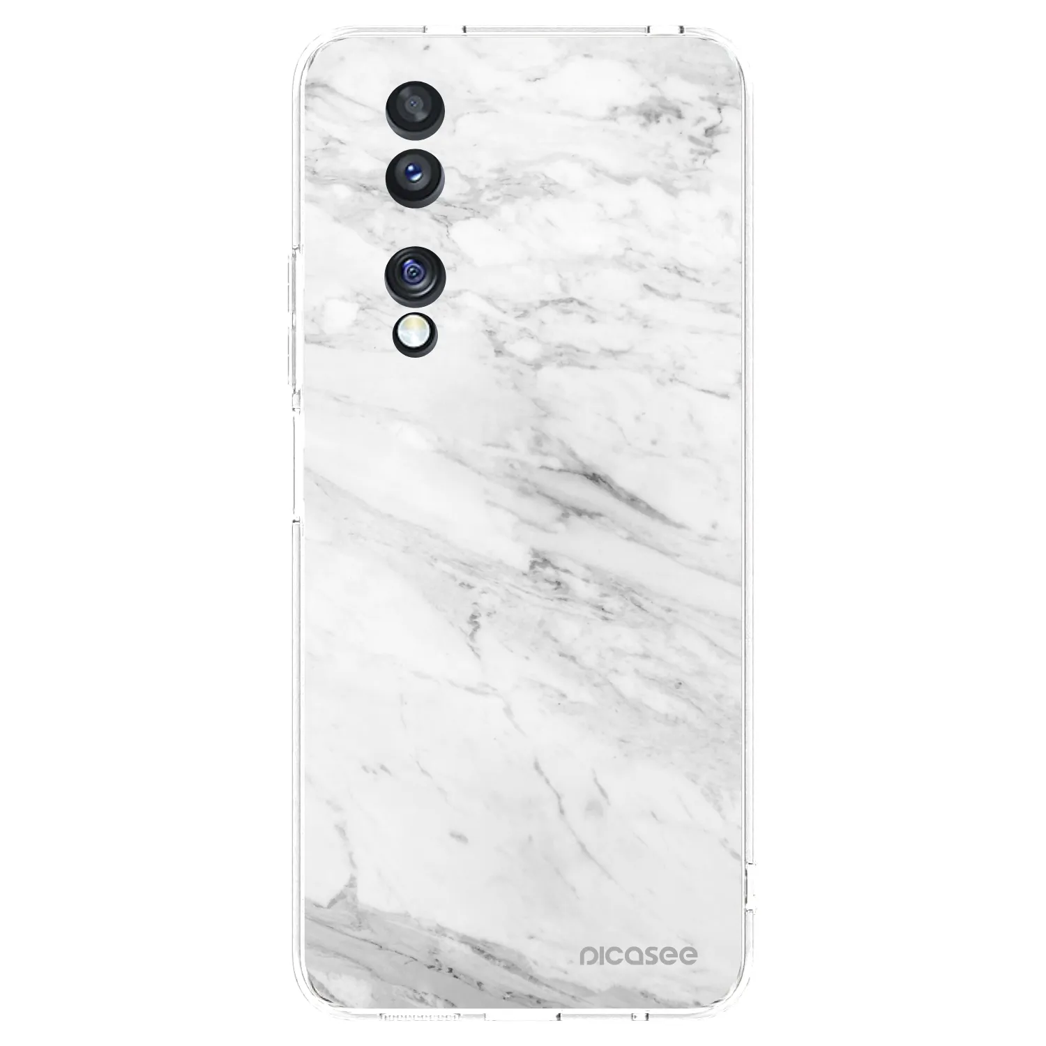 Picasee átlátszó szilikon tok az alábbi mobiltelefonokra Honor 70 - White marble
