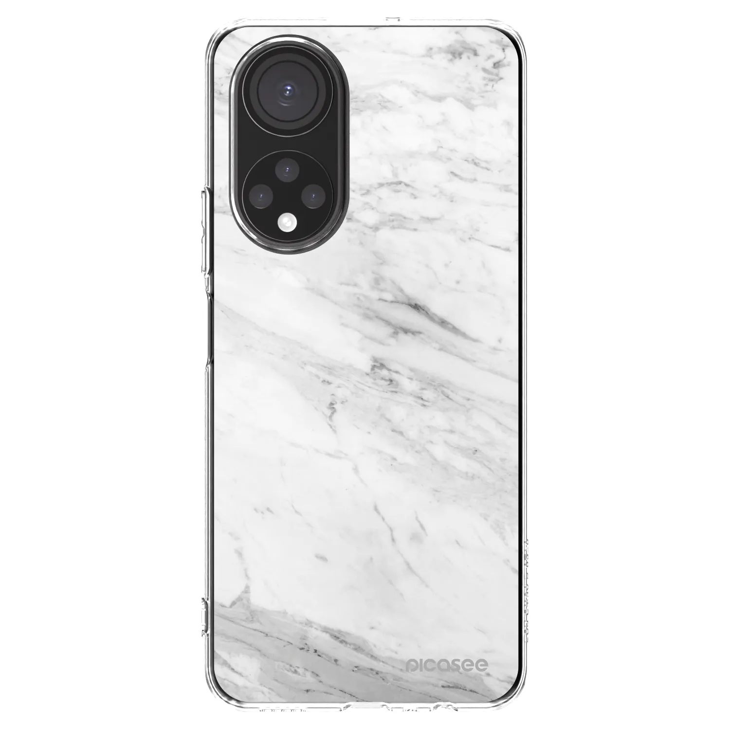 Picasee átlátszó szilikon tok az alábbi mobiltelefonokra Honor X7 - White marble
