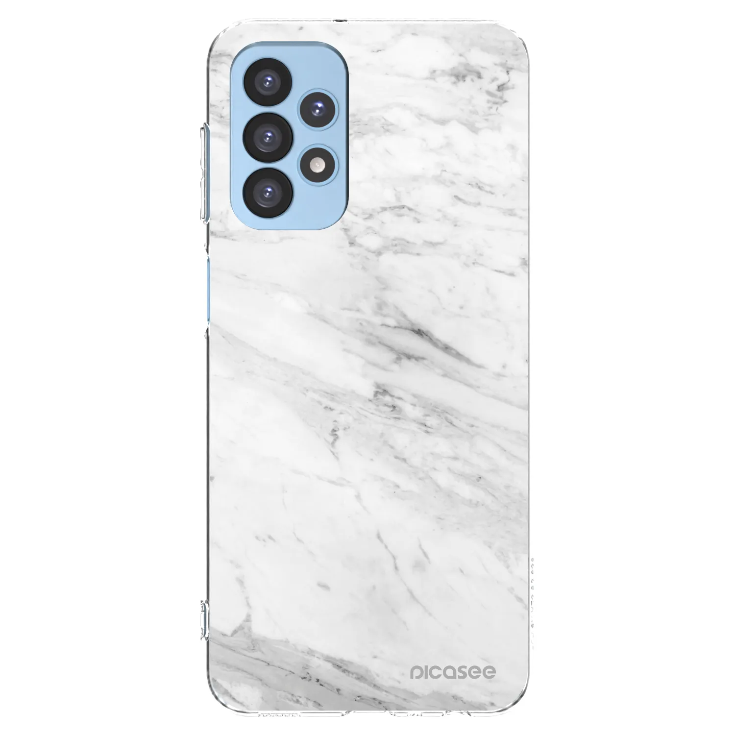 Picasee átlátszó szilikon tok az alábbi mobiltelefonokra Samsung Galaxy A23 A235F 4G - White marble