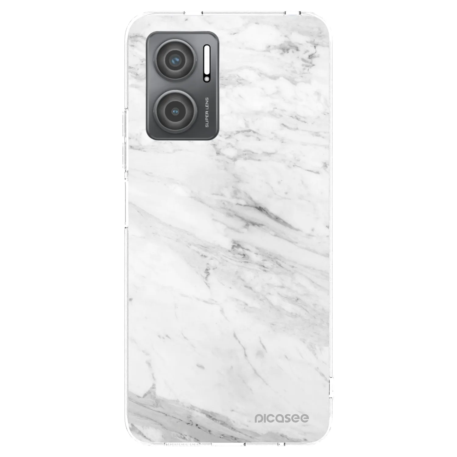 Picasee átlátszó szilikon tok az alábbi mobiltelefonokra Xiaomi Redmi 10 5G - White marble