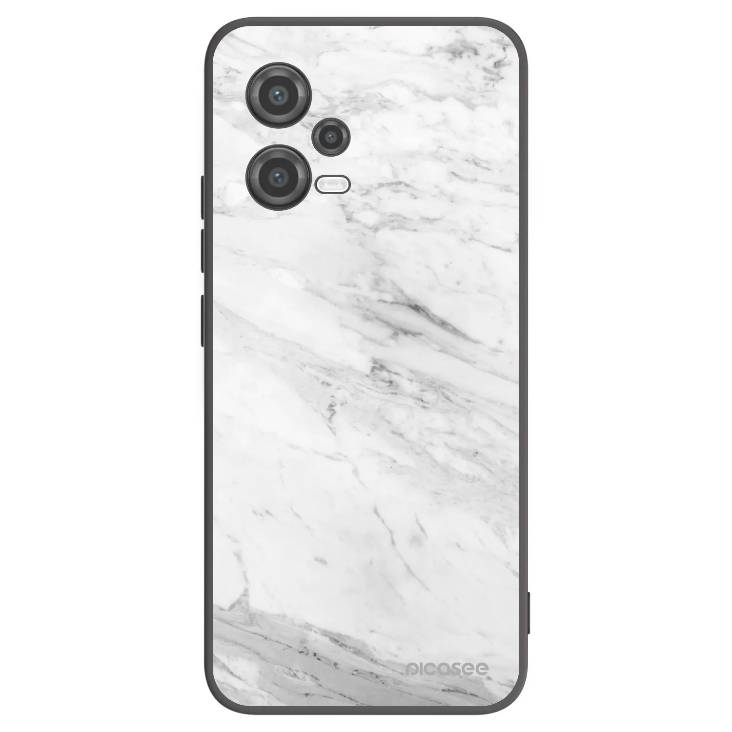 Picasee fekete szilikon tok az alábbi mobiltelefonokra Xiaomi Poco X5 - White marble