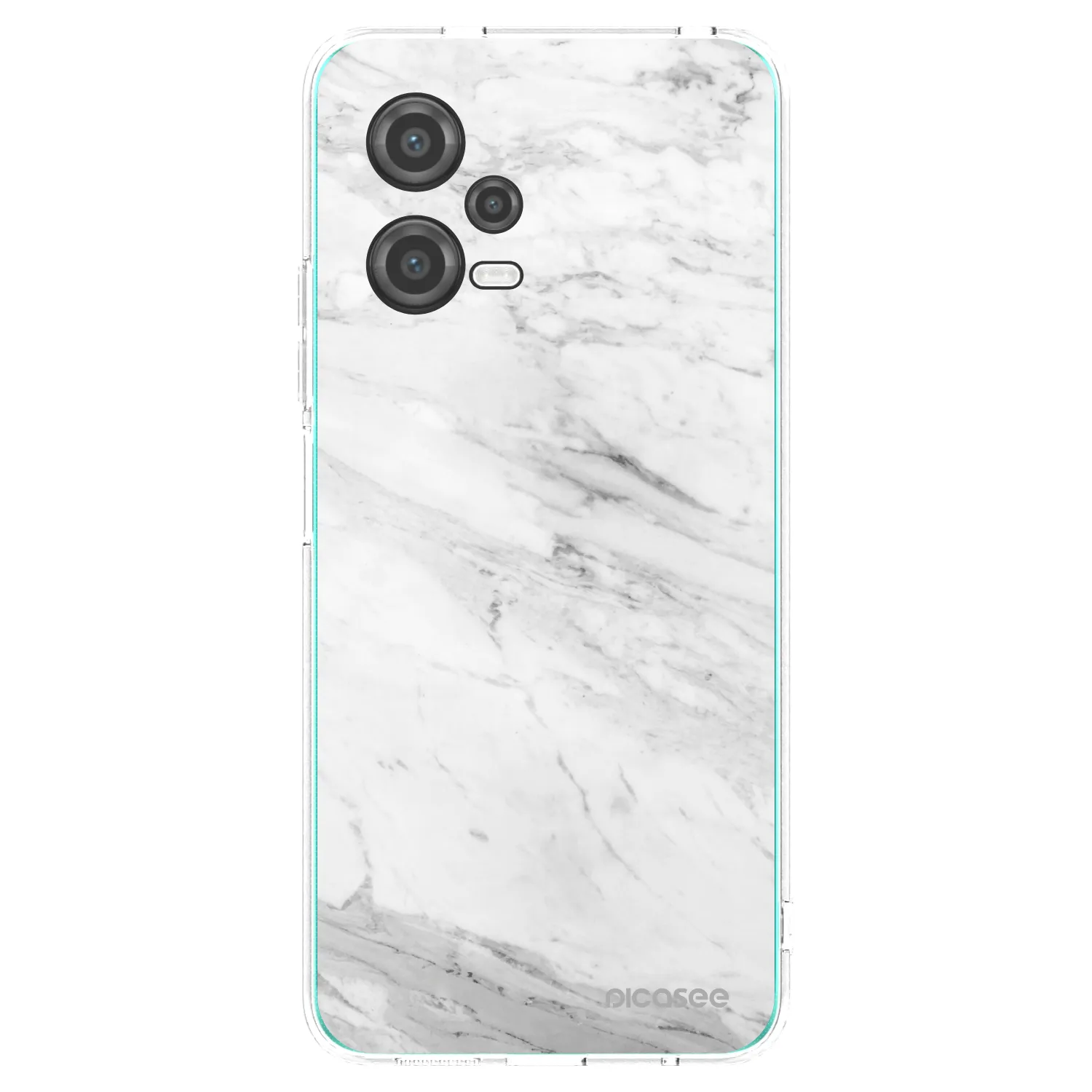 Picasee átlátszó szilikon tok az alábbi mobiltelefonokra Xiaomi Poco X5 - White marble