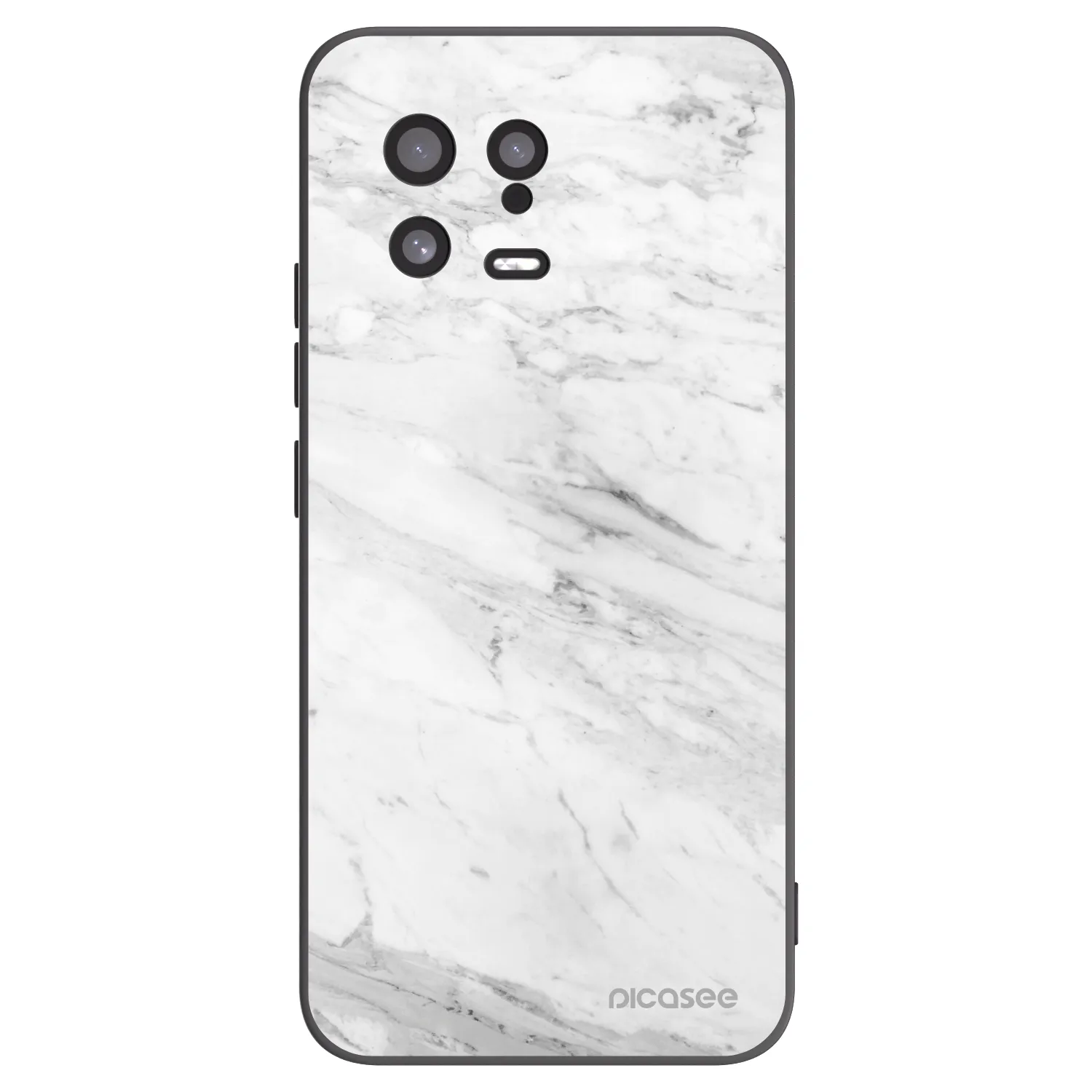 Picasee fekete szilikon tok az alábbi mobiltelefonokra Xiaomi 13 - White marble