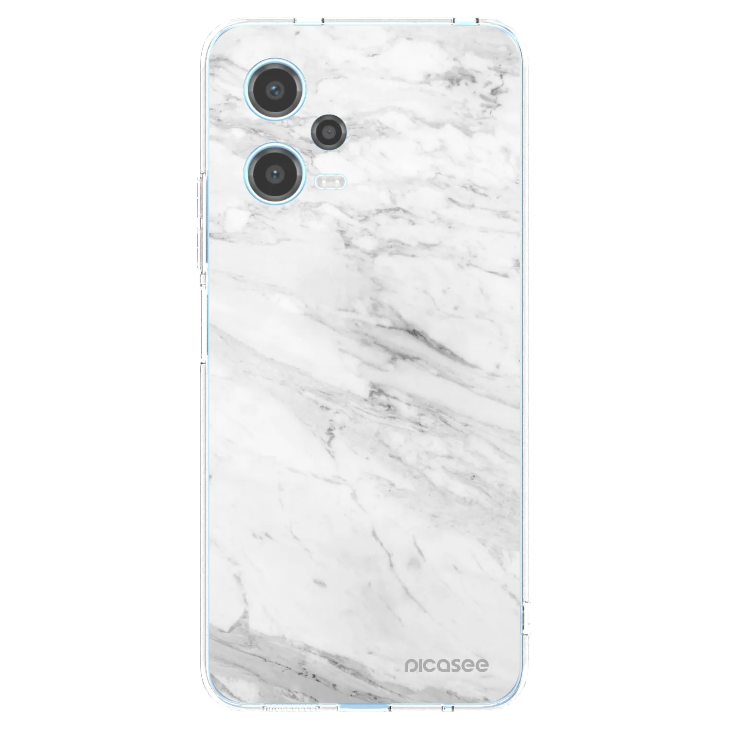 Picasee átlátszó szilikon tok az alábbi mobiltelefonokra Xiaomi Redmi Note 12 5G - White marble