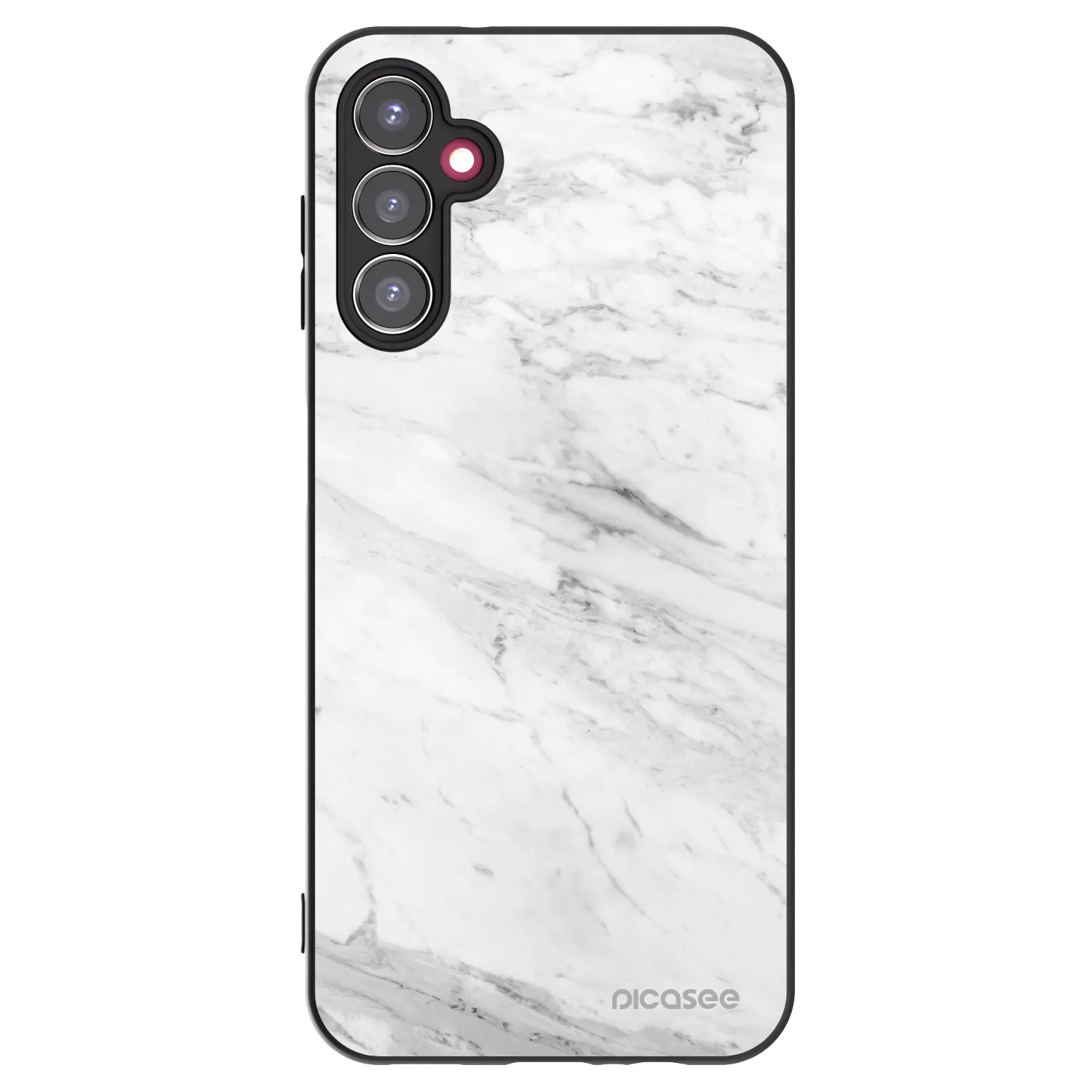 Picasee fekete szilikon tok az alábbi mobiltelefonokra Samsung Galaxy A14 4G A145R - White marble