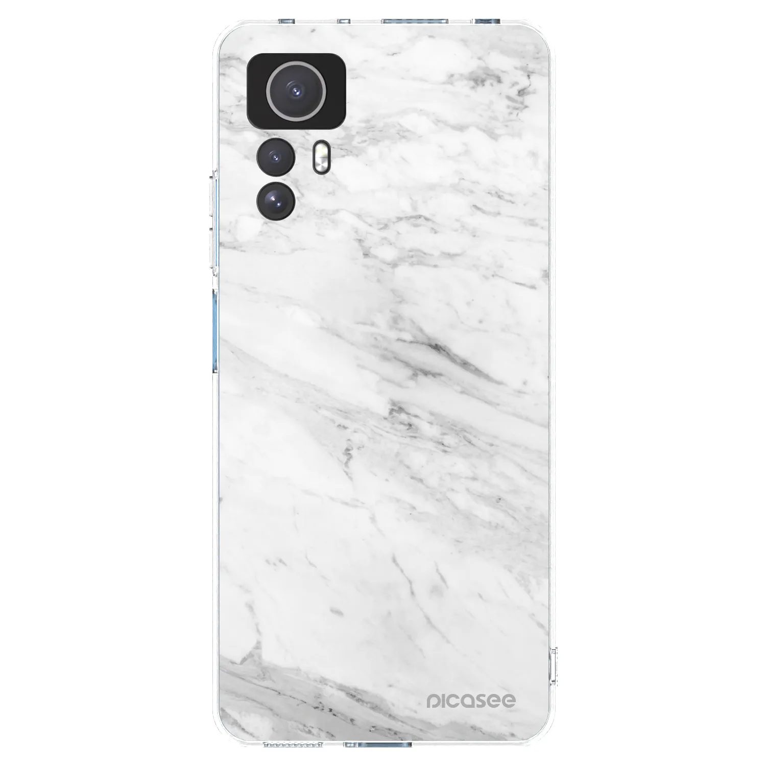 Picasee átlátszó szilikon tok az alábbi mobiltelefonokra Xiaomi Redmi Note 12S - White marble