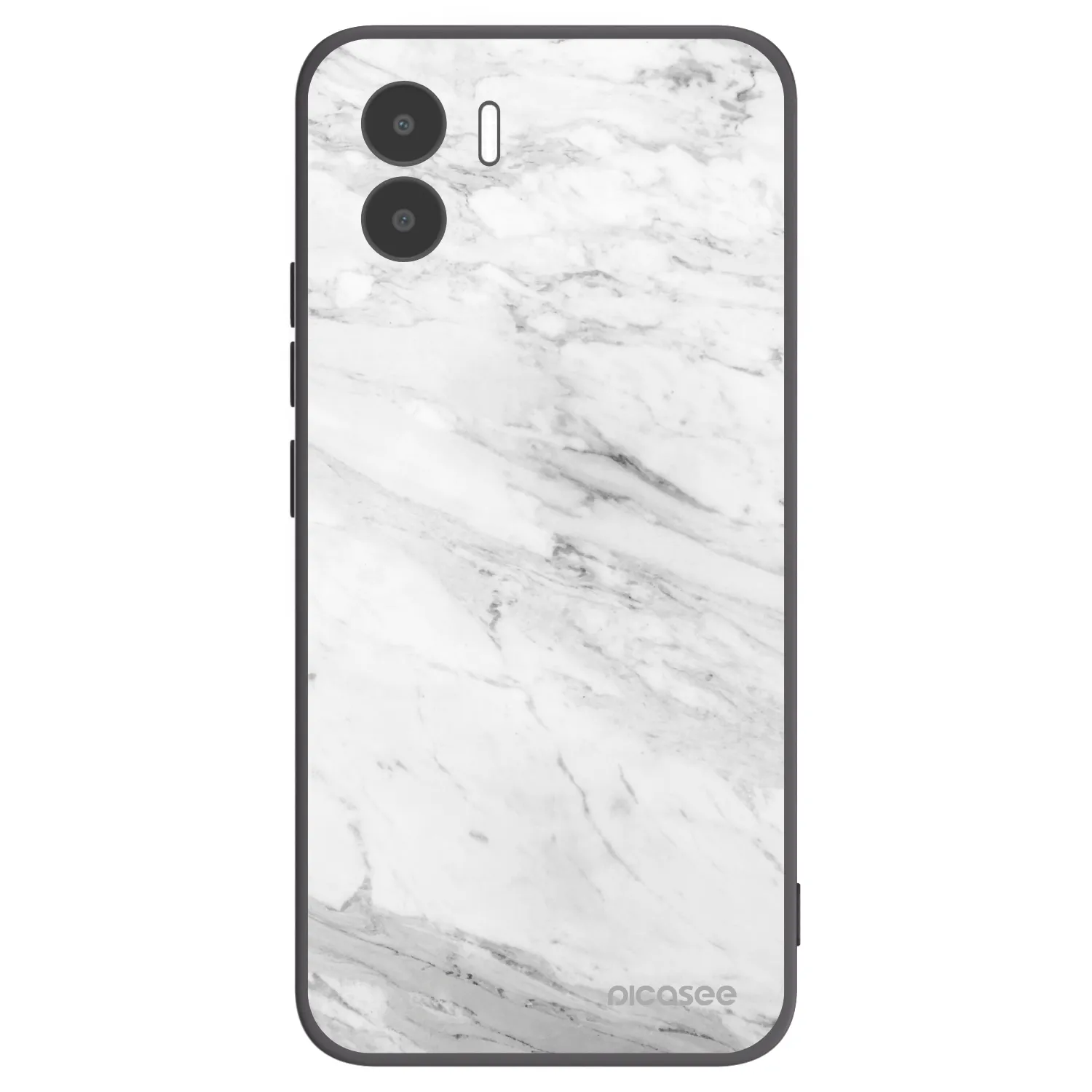 Picasee fekete szilikon tok az alábbi mobiltelefonokra Xiaomi Redmi A2 - White marble