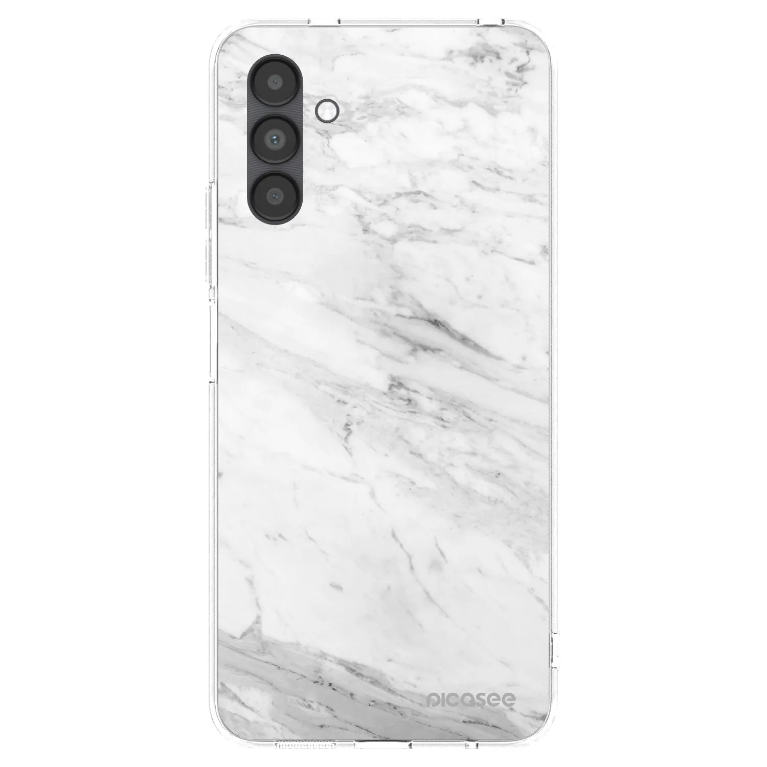 Picasee átlátszó szilikon tok az alábbi mobiltelefonokra Samsung Galaxy A04s A047F - White marble