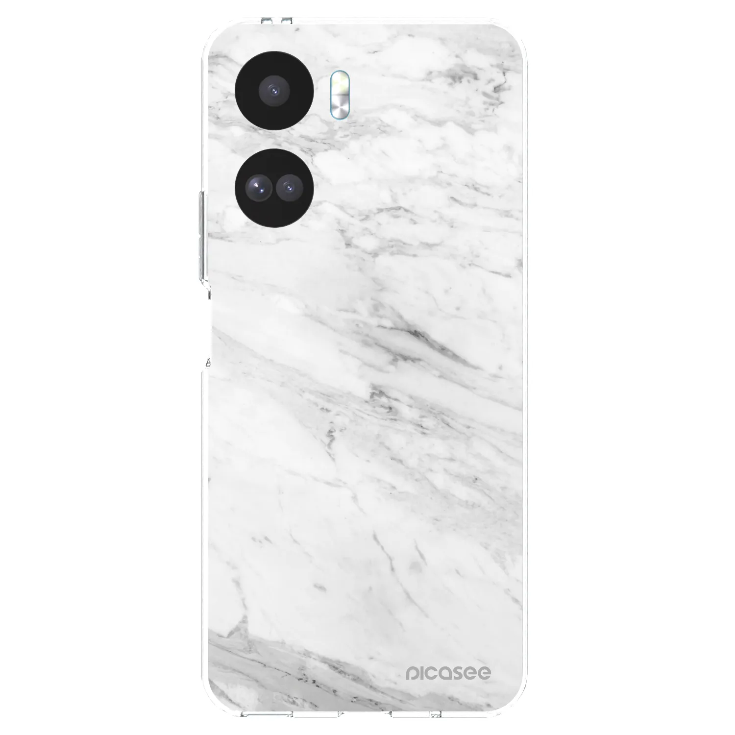 Picasee átlátszó szilikon tok az alábbi mobiltelefonokra Honor 90 Lite 5G - White marble