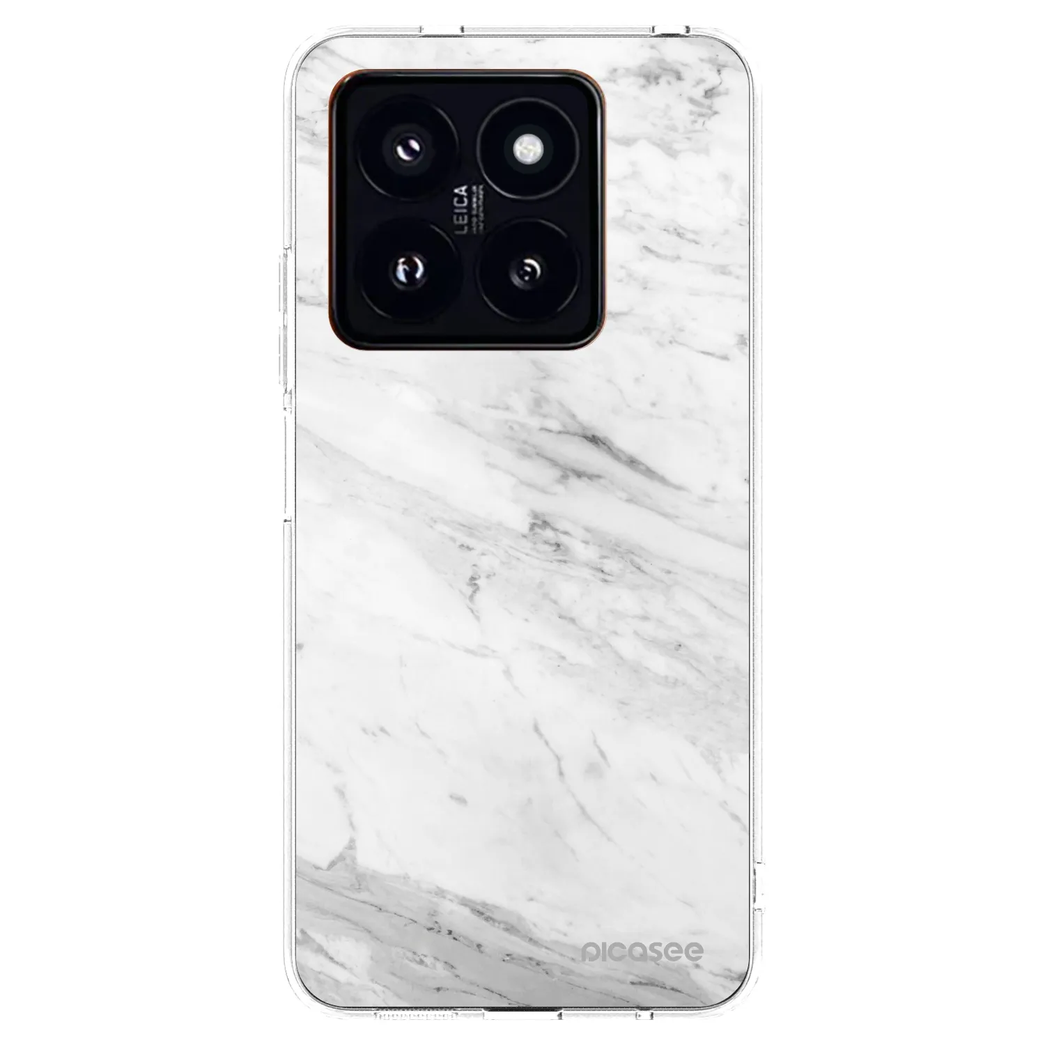 Picasee átlátszó szilikon tok az alábbi mobiltelefonokra Xiaomi 14 Pro - White marble