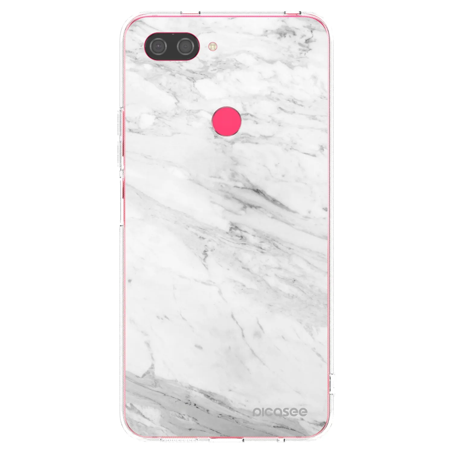Picasee átlátszó szilikon tok az alábbi mobiltelefonokra Xiaomi Mi 8 Lite - White marble