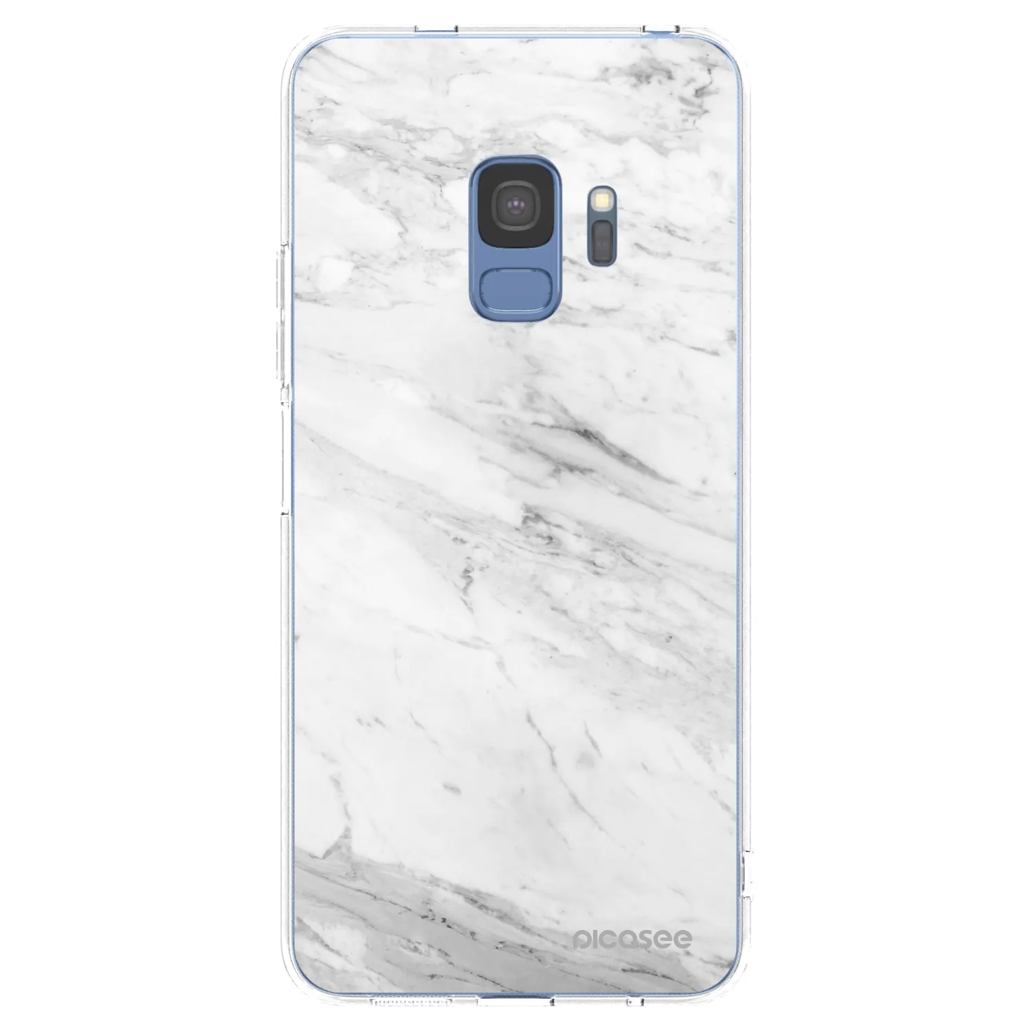 Picasee átlátszó szilikon tok az alábbi mobiltelefonokra Samsung Galaxy S9 G960F - White marble