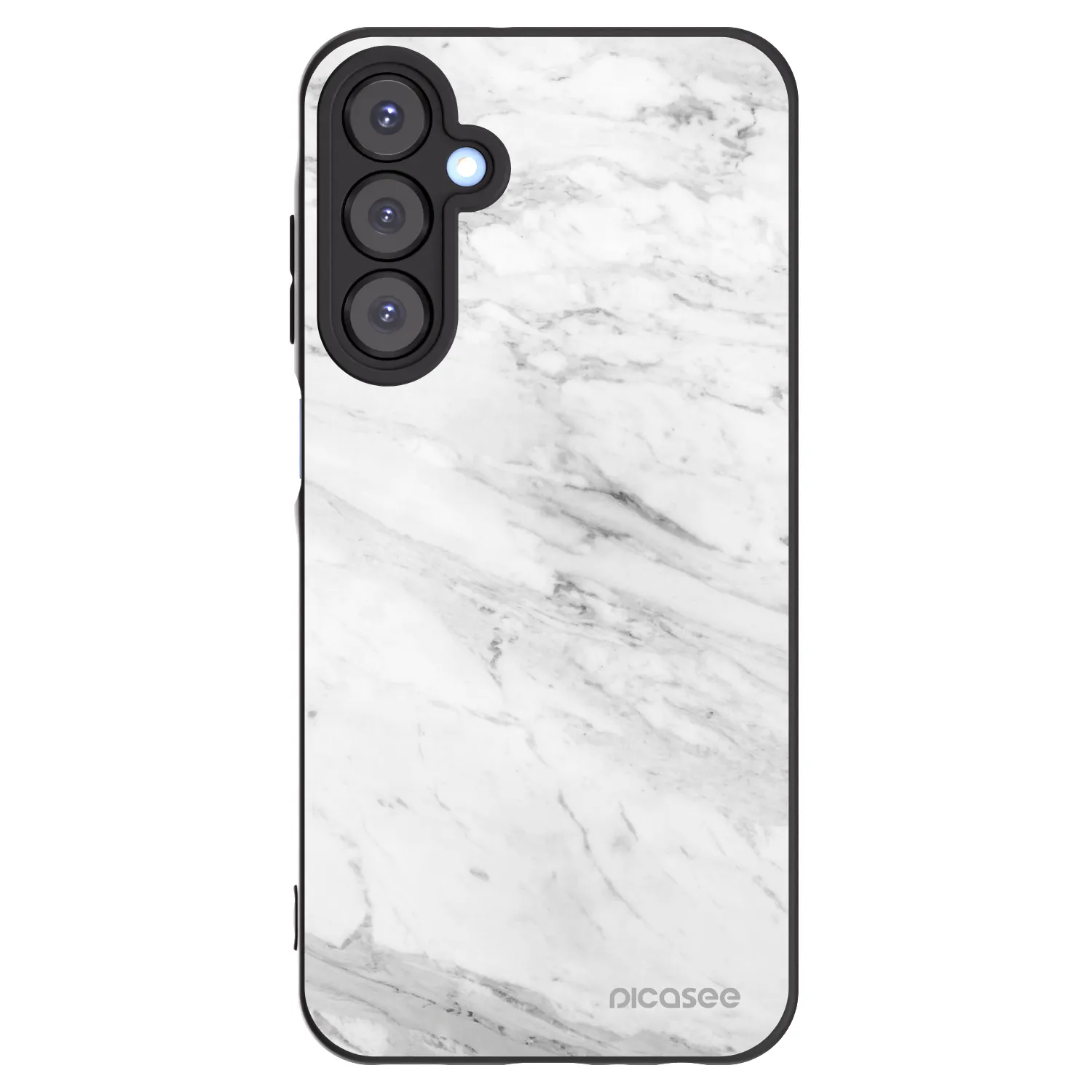 Picasee fekete szilikon tok az alábbi mobiltelefonokra Samsung Galaxy A25 A256B 5G - White marble