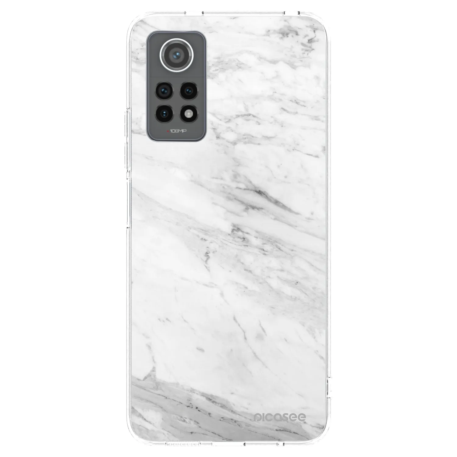 Picasee átlátszó szilikon tok az alábbi mobiltelefonokra Xiaomi Redmi Note 12 Pro 4G - White marble