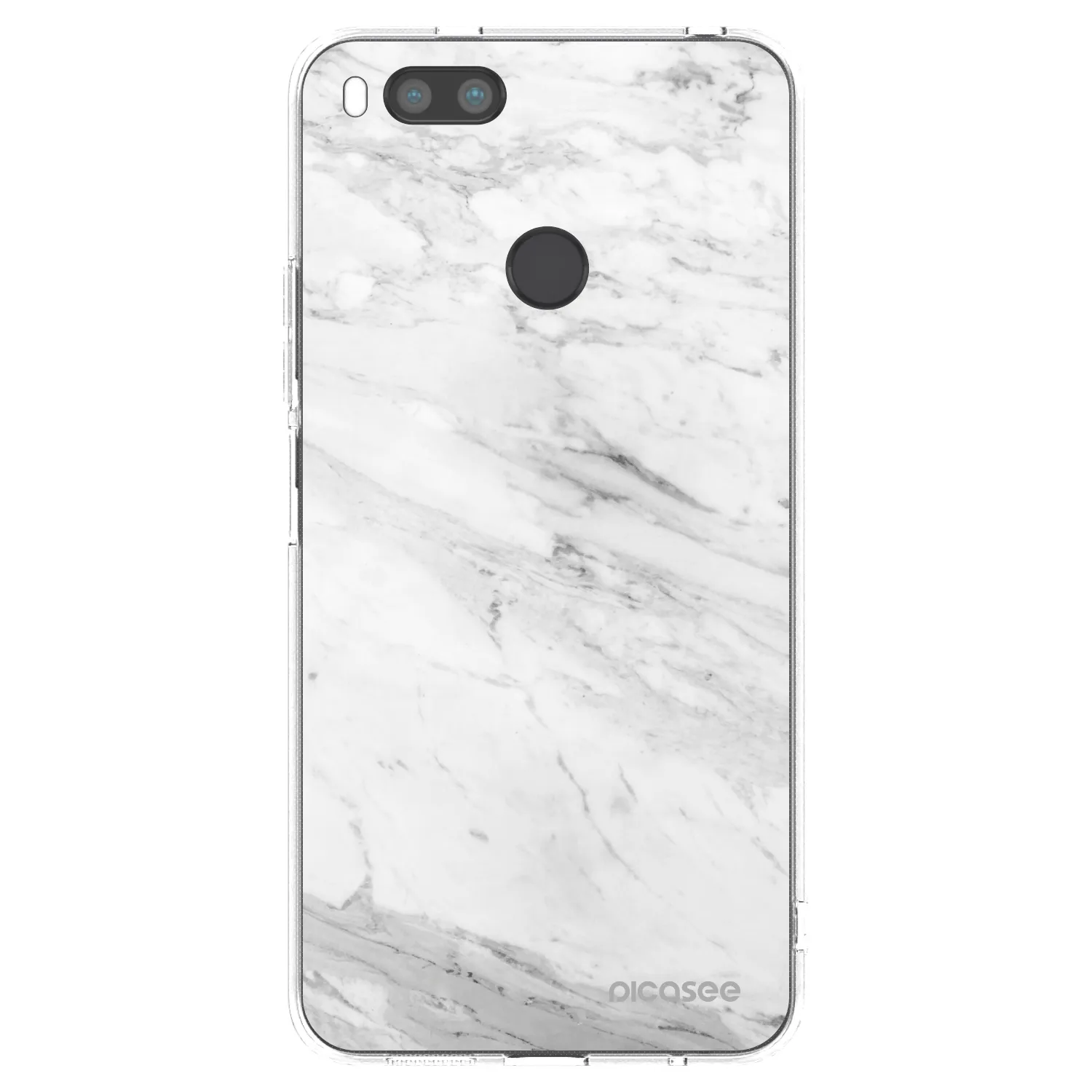Picasee átlátszó szilikon tok az alábbi mobiltelefonokra Xiaomi Mi A1 Global - White marble