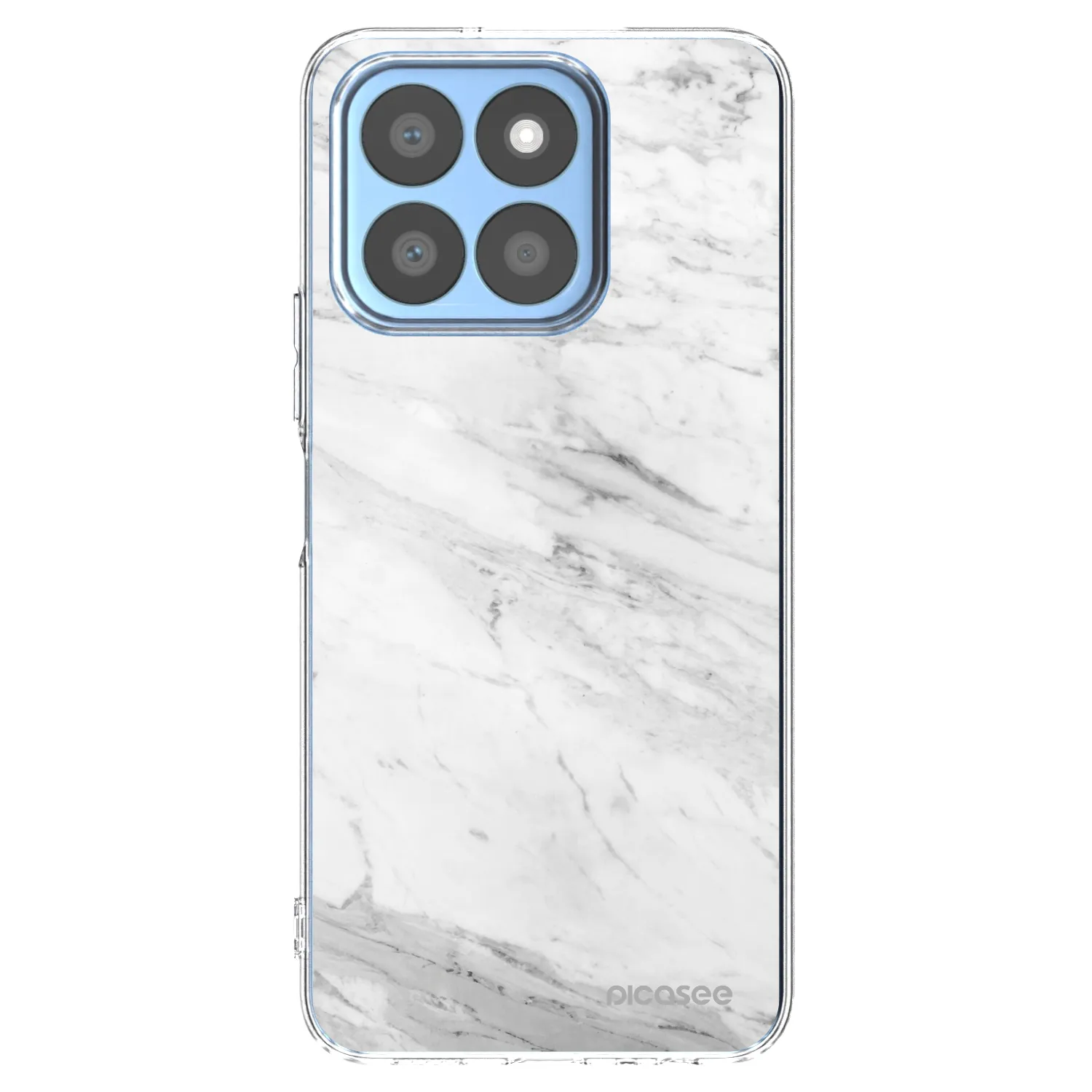 Picasee átlátszó szilikon tok az alábbi mobiltelefonokra Honor X8b - White marble