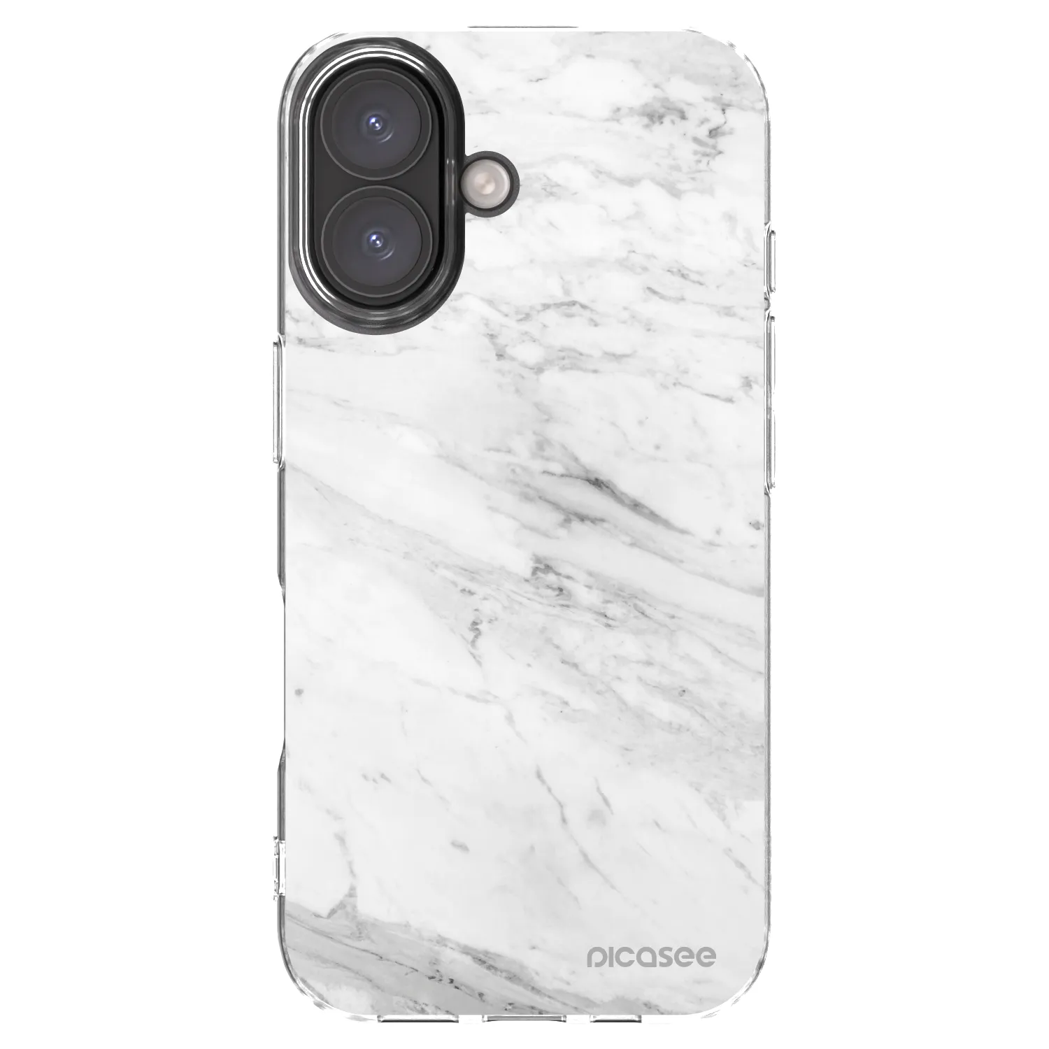 Picasee átlátszó szilikon tok az alábbi mobiltelefonokra Apple iPhone 16 - White marble