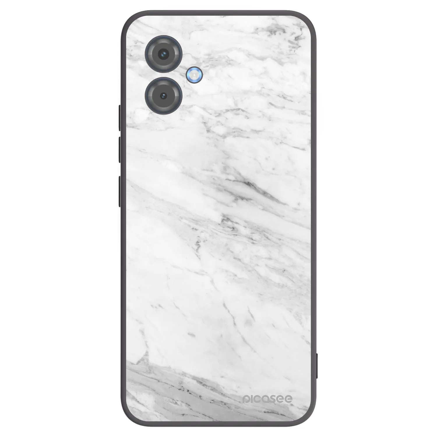 Picasee fekete szilikon tok az alábbi mobiltelefonokra Motorola Moto G14 - White marble