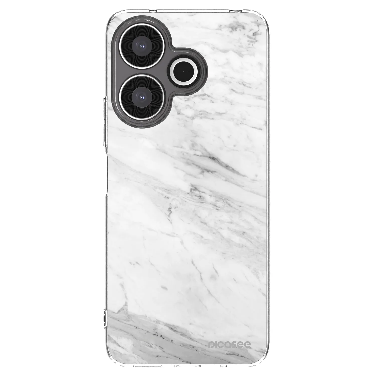 Picasee átlátszó szilikon tok az alábbi mobiltelefonokra Xiaomi Redmi 13 4G - White marble