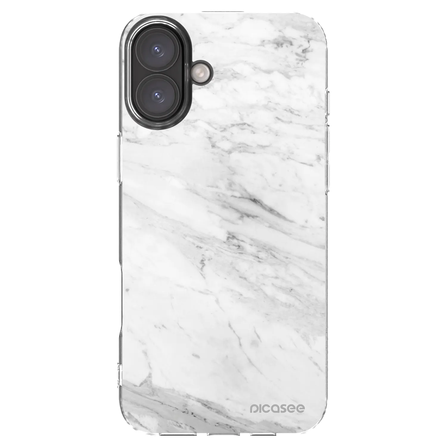 Picasee átlátszó szilikon tok az alábbi mobiltelefonokra Apple iPhone 16 Plus - White marble
