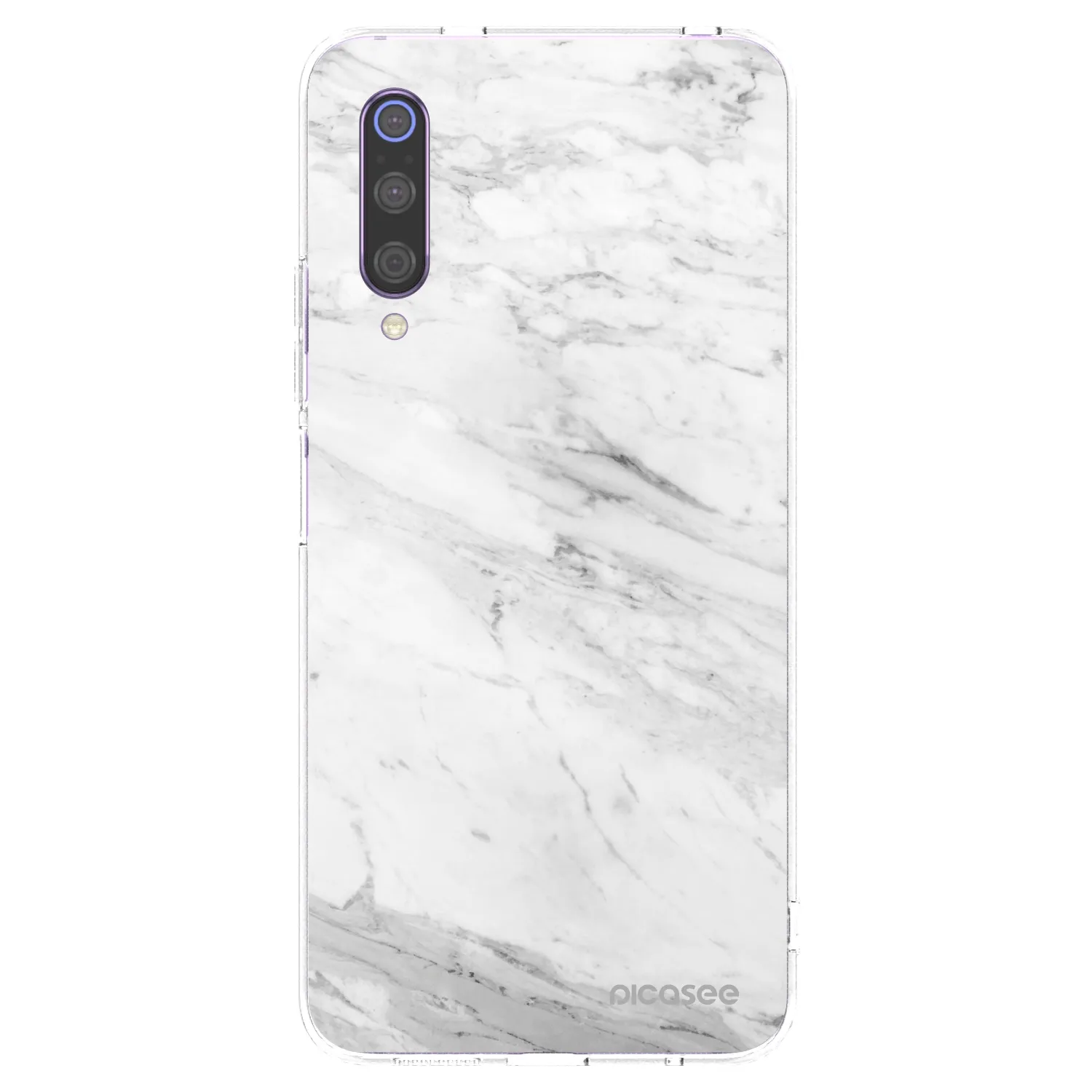 Picasee átlátszó szilikon tok az alábbi mobiltelefonokra Xiaomi Mi 9 - White marble