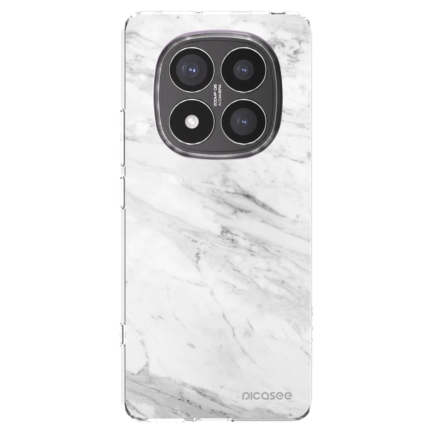 Picasee átlátszó szilikon tok az alábbi mobiltelefonokra Xiaomi Redmi Note 14 Pro+ 5G - White marble